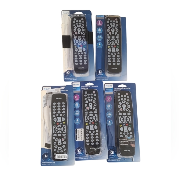 Philips Other - Lot Of 5, Philips Universal Remote Control Set, New Open Box